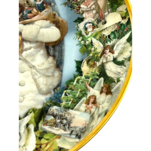 Christmas Angels Vtg Porcelain Plate Victorian Christmas Memories John Grossman - Picture 10 of 12